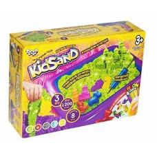 Набір креативної творчості "Кінетичний пісок"KidSand" 1200г+пісочниця укр. (6) KS-02-02U