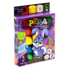 Крейда для малювання на асфальті" велика 5 шт укр (20) MEL-01-03U