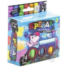 Крейда для малювання на асфальті" тонка 24 шт укр (24) MEL-02-05U