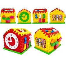 Будинок-сортер, годинник , рахівниця (6шт/уп)