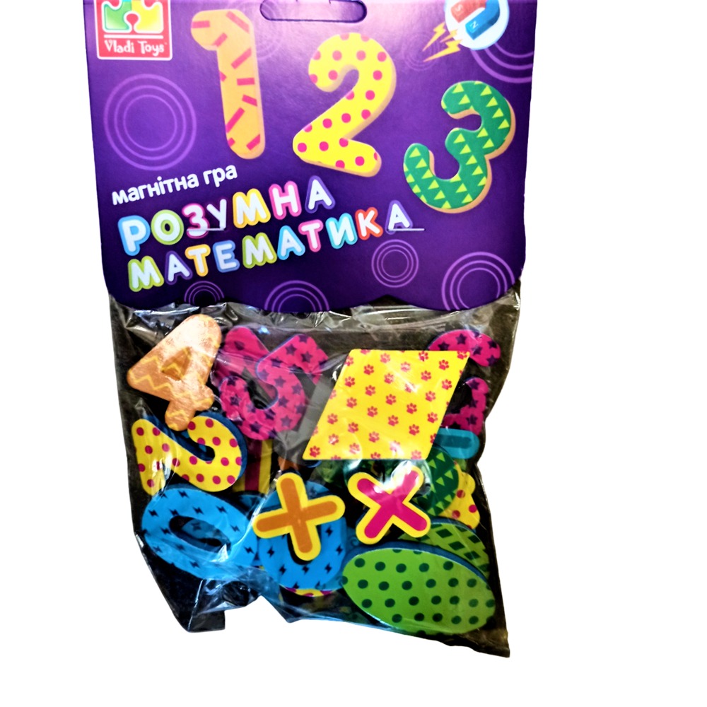 Магнітна гра "Цифри та геометричні фігури" VT5900-01 (укр)