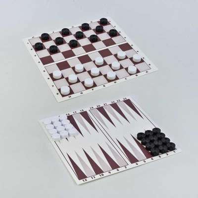 Шашки + нарди (3 набори) 034