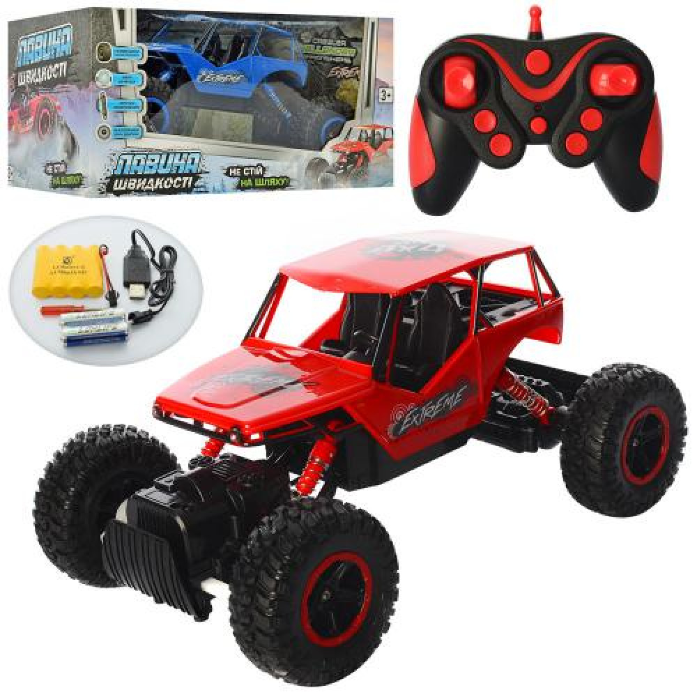 Джип 0135 (18шт)  р/к 2,4G,акум,33см гумові.колеса(надув),амортиз,світ,звук,2кольор,в кор-ці 35-20-18см