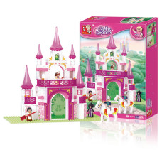 Конструктор SLUBAN M38-B0153 (16шт) замок принцеси, фігурки, 271дет, в кор-ці,28,5-42,5-6,5см
