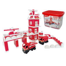 Конструктор "ПОЖЕЖНА  ЧАСТИНА" 248 детал. 013888/01 в пластик. боксі