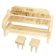 Кухня для ляльки ARINWOOD Масив дерева 03-17