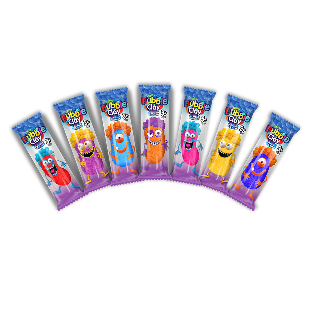Креативна творчість тісто в брикетах "BUBBLE CLAY" укр (100)BBC-03-01U