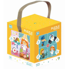 Пазл 4в1 Професії, 4 пазла на 12, 16, 20 і 24 ел 300131