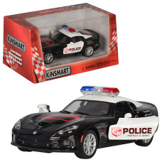 Машинка KT 5363 WP (24шт) Dodge Viper SRT GTS 2013 метал,інер-на,поліція,12-6-4,5см,1:36,відкр.дв,рез.колеса,в кор,16-7,5-8см
