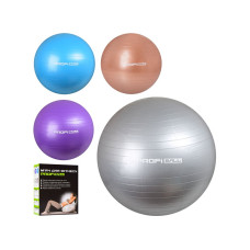 Мяч для фітнеса-65см M 0276 U/R (12шт) Фітбол, резина, 900г, 4 кольори, в кор-ці, 17,5-23-8см