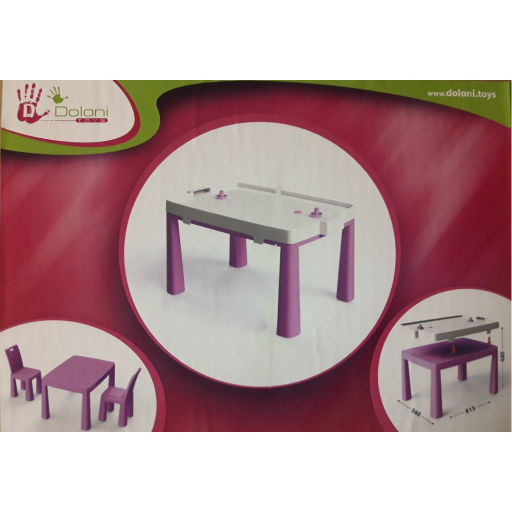 Стіл дитячий+комплект для гри 04580- 3 рожевий
