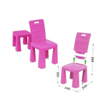 Стілець-табурет артикул 04690-3 рожевий