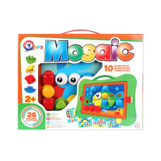 Мозаїка в картонні коробці  ТехноК (26 кнопок+ 10 малюнків) арт.6269