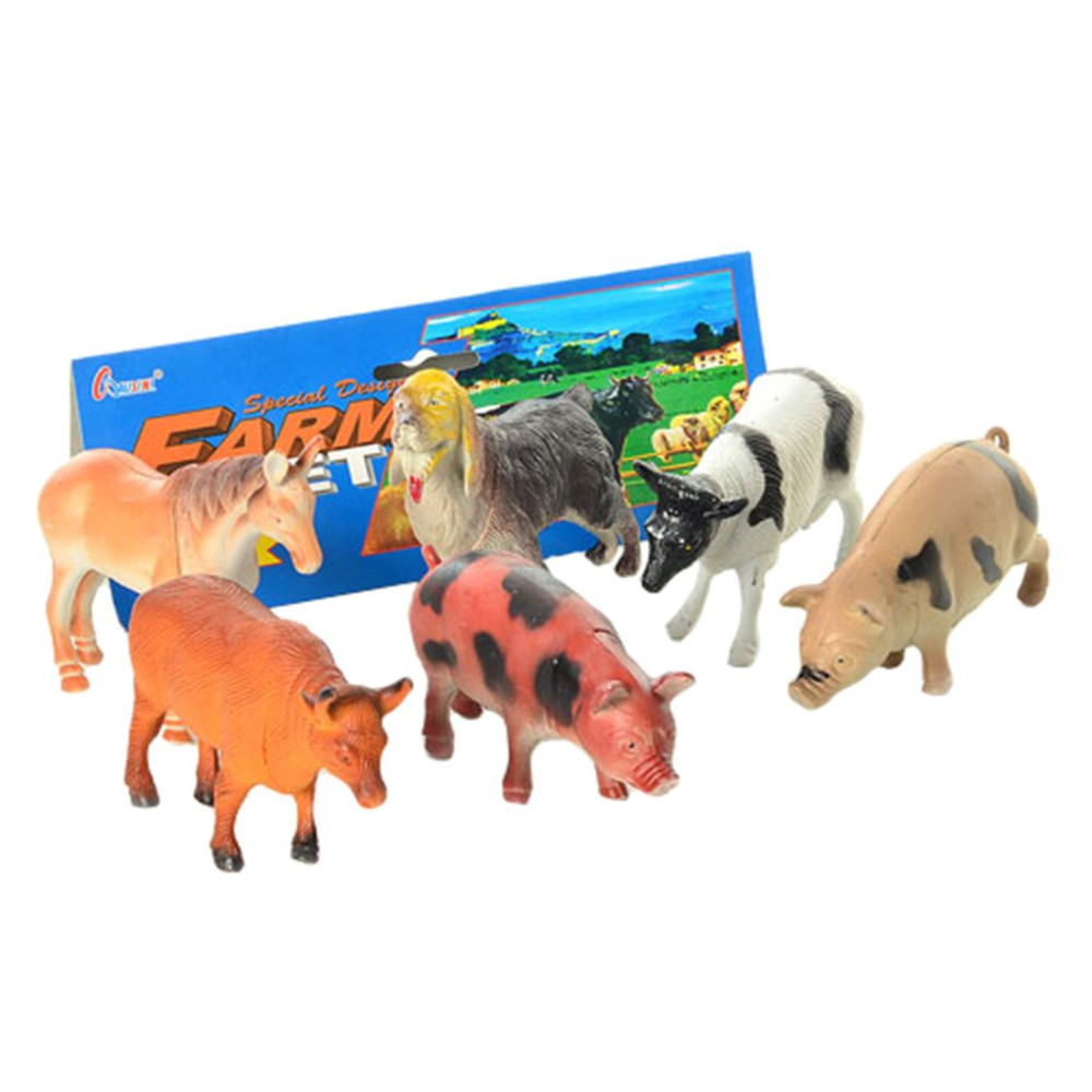 Тварини H 636 (72шт) домашні , в кульку, 23-34см