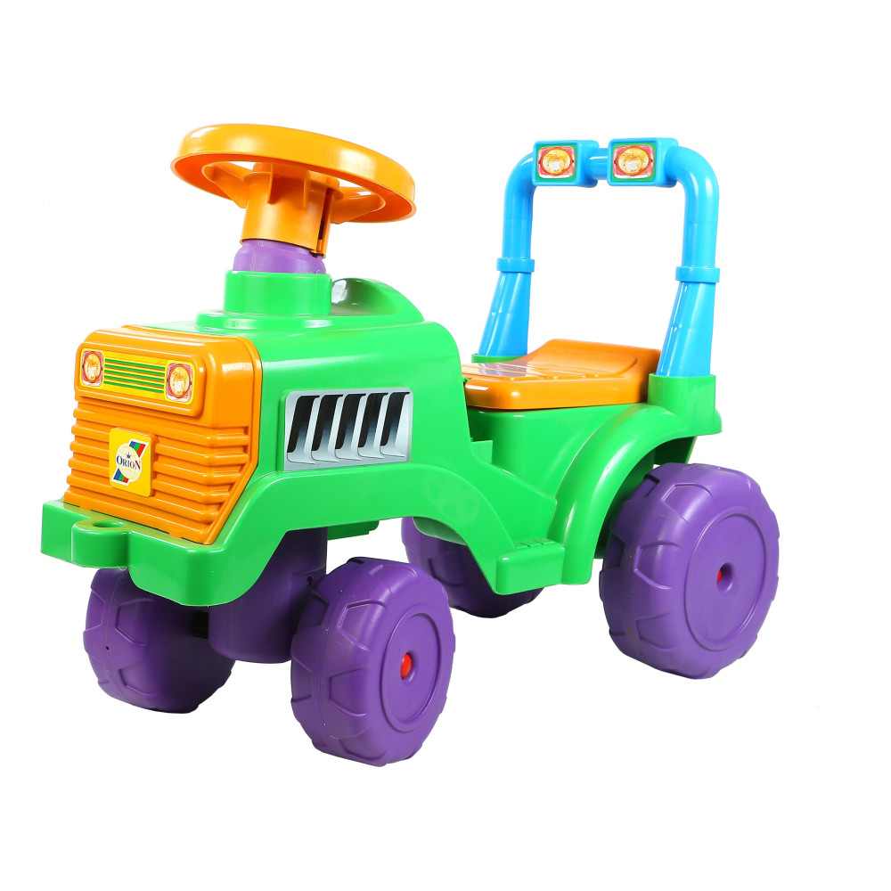 Машинка для катання БЕБІ ТРАКТОР зелений 45-31-61см