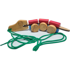 Каталка ARINWOOD Крокодил Дерево AW01