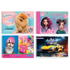 Альбоми для малювання на скобі 20арк (20уп) 0292