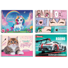 Альбоми для малювання на скобі 30арк (10уп) 0308