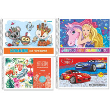 Альбоми для малювання на пружина 20арк (20уп) 0223