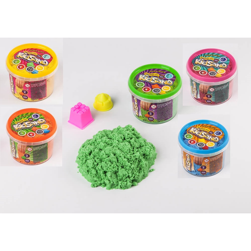 Набір креативної творчості "Кінетичний пісок"KidSand" банка 350г (36)KS-01-03