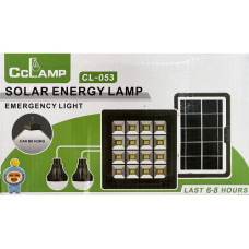 Сонячна станція CcLamp CL-053 Power Bank Панель LED-прожектор 2 Лампы