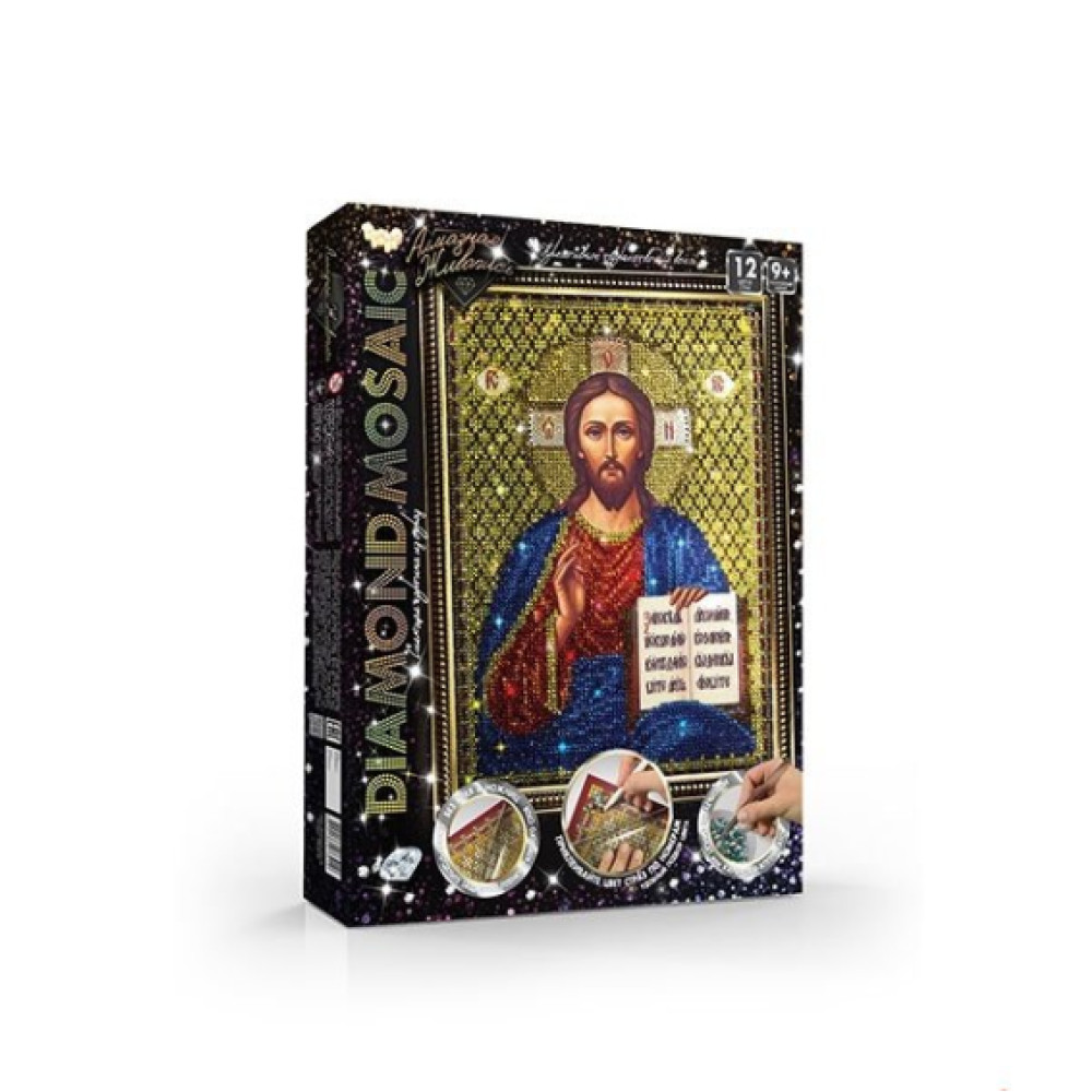 Набір креативної творчості "Алмазна живопись DIAMOND MOSAIC" малий (10)DM-02-01  36х27