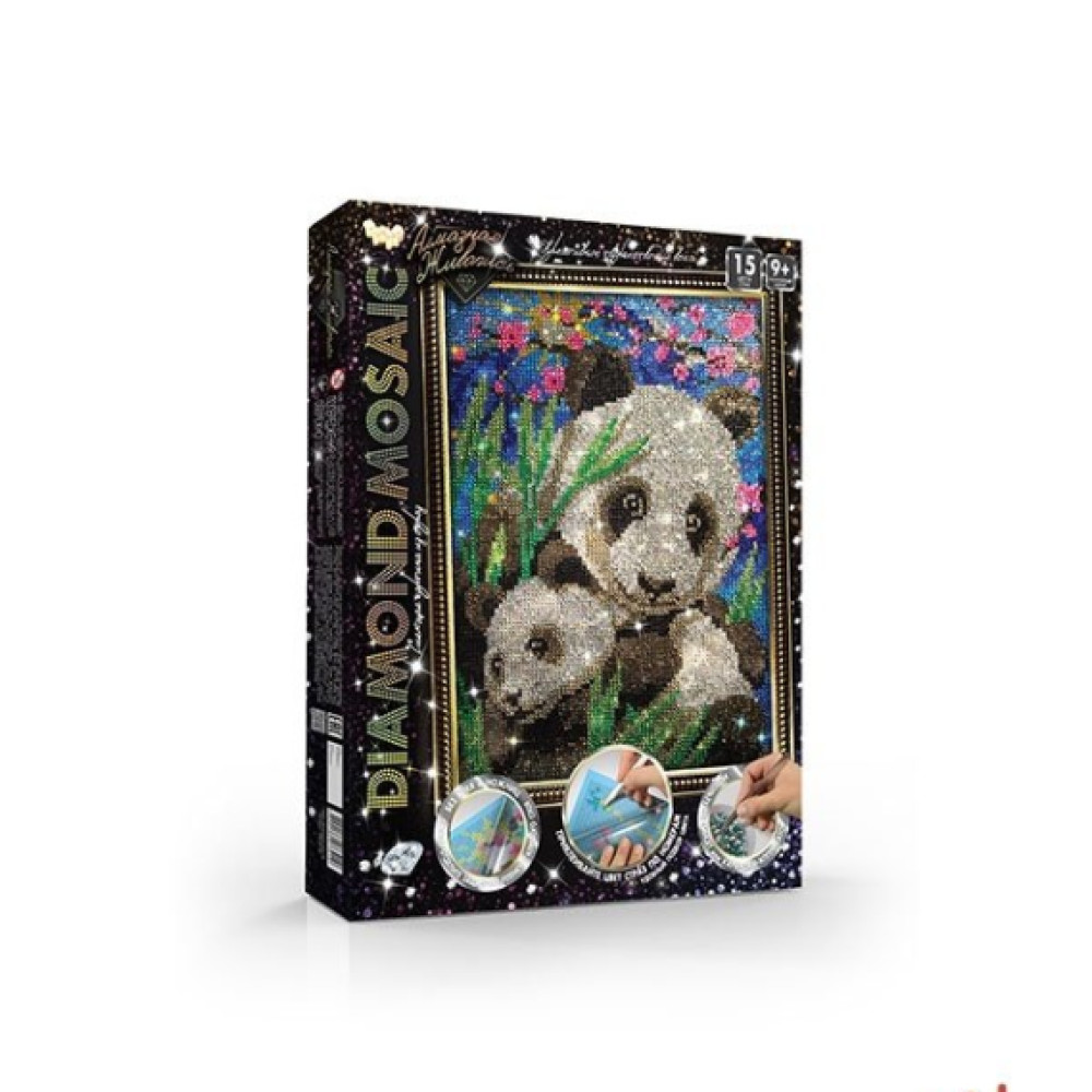 Набір креативної творчості "Алмазна живопись DIAMOND MOSAIC" малий (10)DM-02-01  36х27