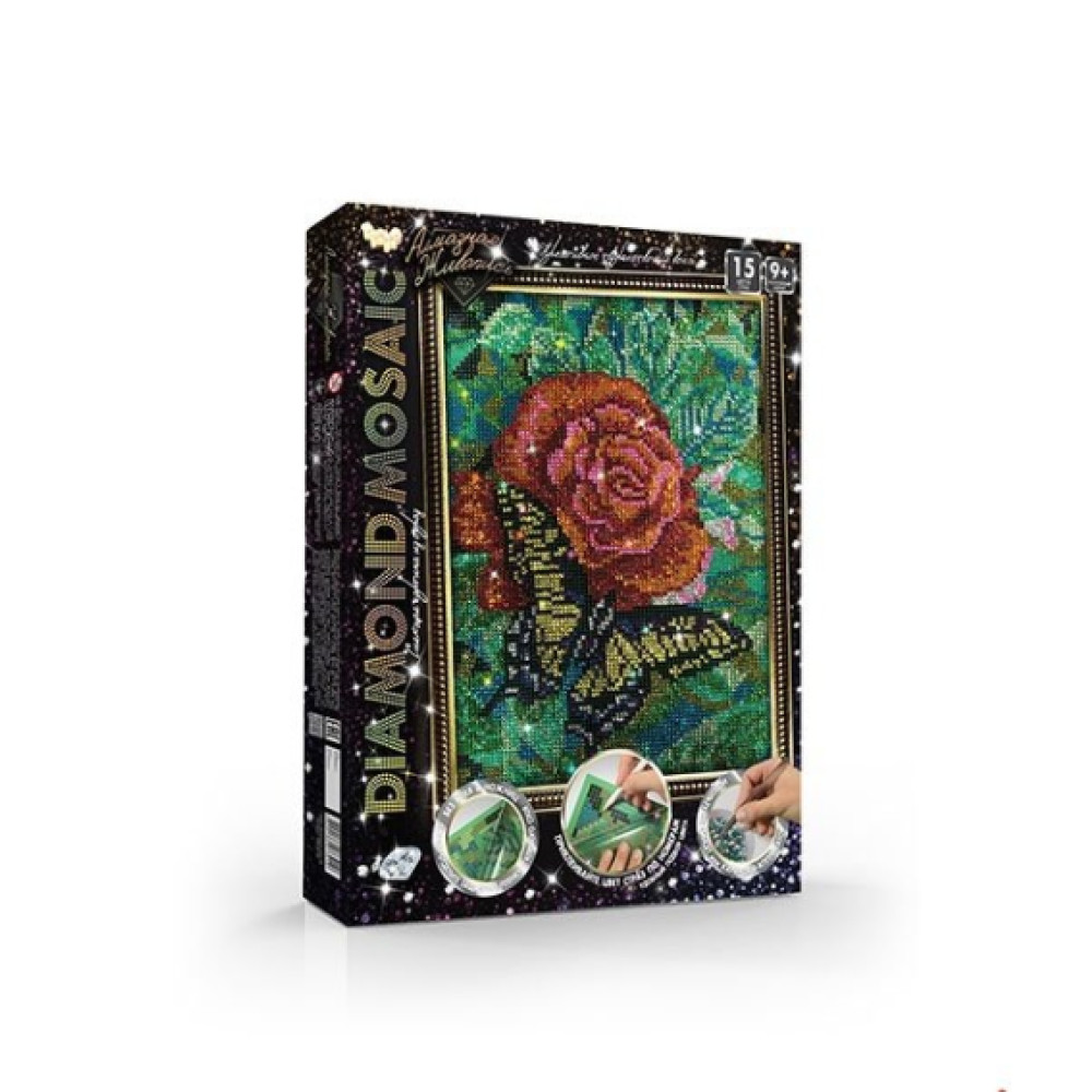 Набір креативної творчості "Алмазна живопись DIAMOND MOSAIC" малий (10)DM-02-01  36х27