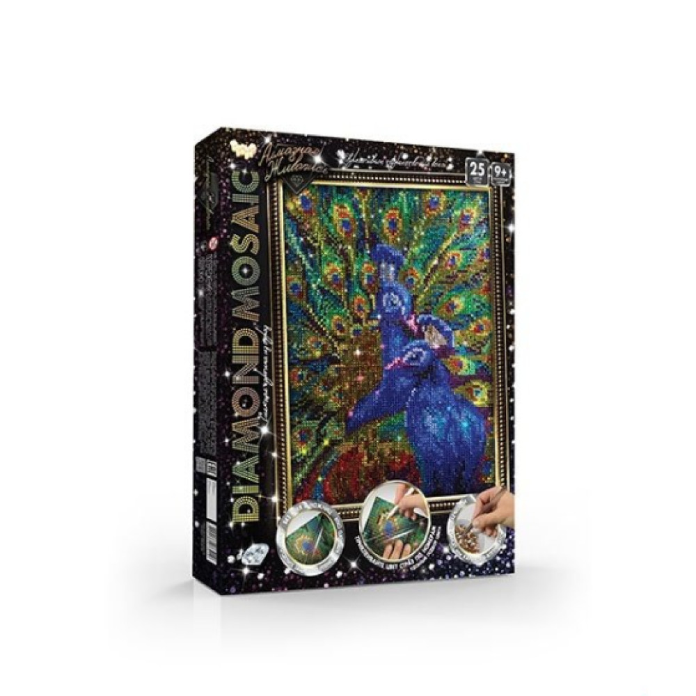 Набір креативної творчості "Алмазна живопись DIAMOND MOSAIC" малий (10)DM-02-01  36х27