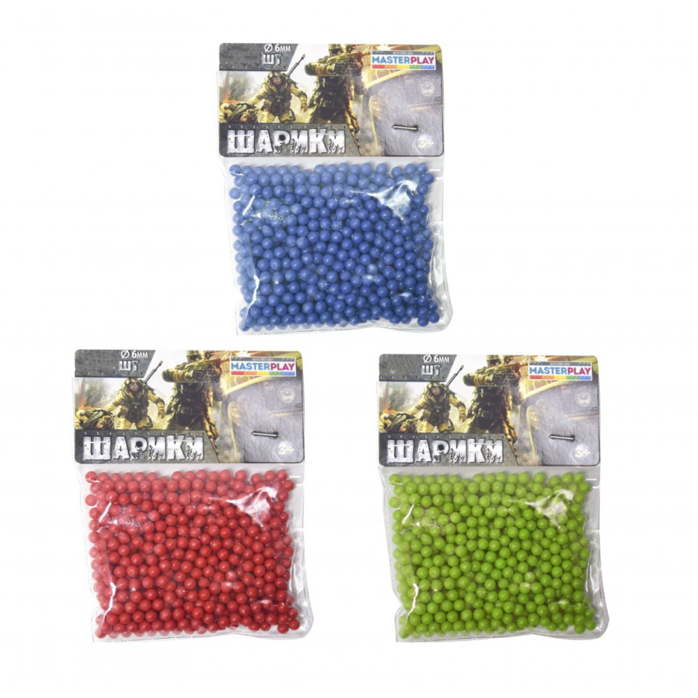 Пульки (d=6mm, 1000 шт), пак. пвх