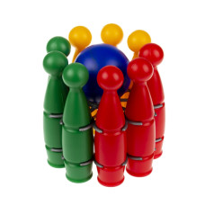 Кеглі "Паутинка 9" (кеглі - 9 шт, шар), сетка п/м