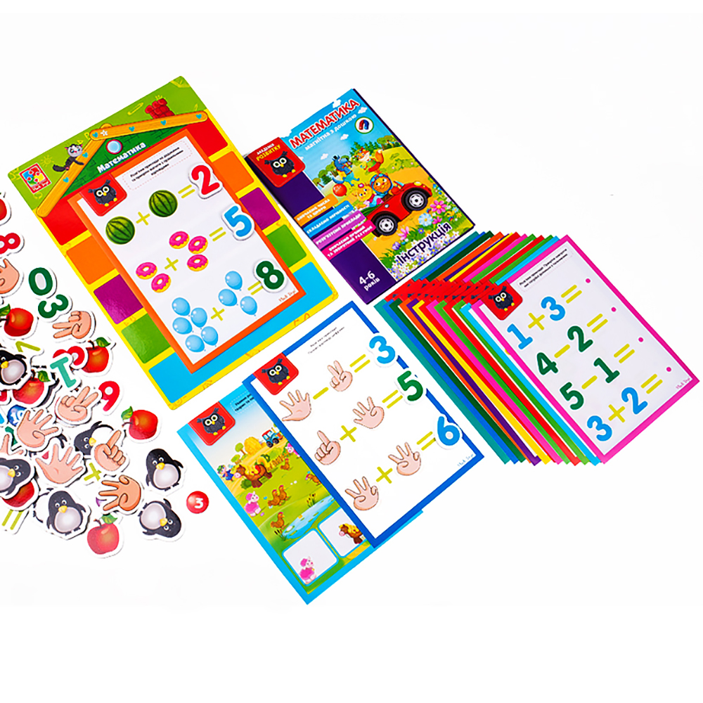 Математика з магнітною дошкою VT5412-02 (укр)