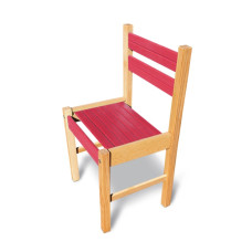Стільчик з дерева "Classic" 2 ростова гр. заг вис 590 мм вис сид 300 мм . Червоний