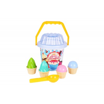 Пісочний набір 1шт в наборі в відрі ТехноК", арт.6382 (уп 1шт)