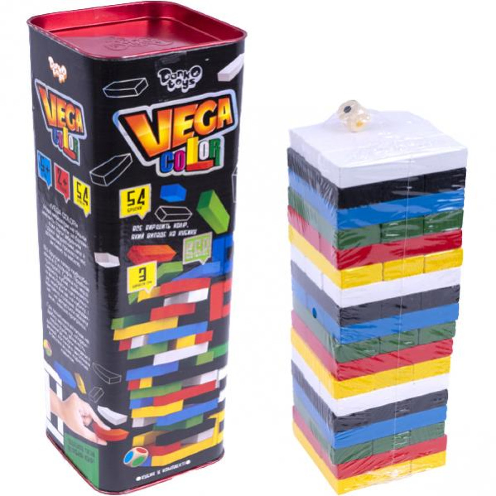 Розвиваюча настільна гра "VEGA COLOR " вежа укр.(6) GVC-01U