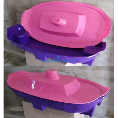 Пісочниця" фіолетовий низ, рожева кришка артикул 03355/1