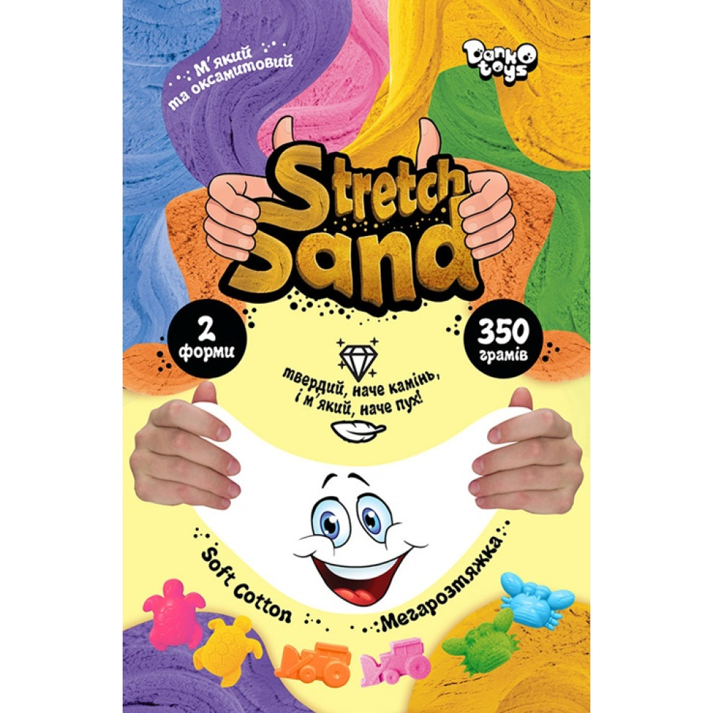 Креативна творчість "Stretch Sand" пакет 350г укр(12)STS-04-02U