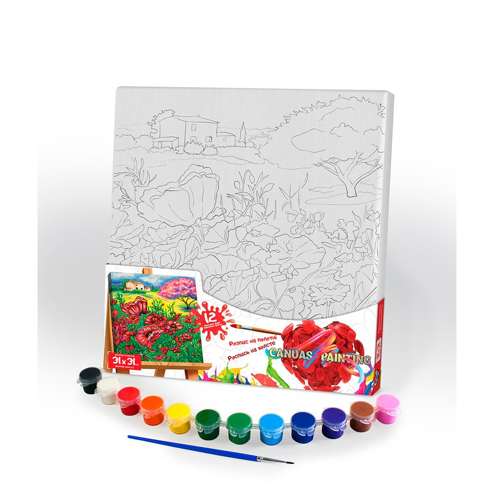 Креативна творчість "Розпис на полотні "Canvas Painting" 31см*31см с.5 (10)PX-05-01,02,03,04,05...10
