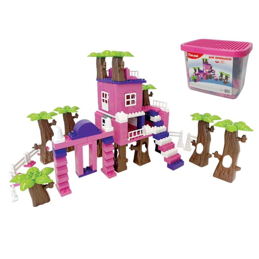 Конструктор "ДІМ ПРИНЦЕСИ" 151 детал. 013888/03 в пластик. боксі
