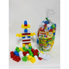 Конструктор  BAMSBLOCK №2 " артикул 115/3 (94  шт деталей)ТМ "Bamsic" виниловый тубус