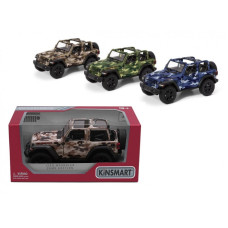 Машинка KT5420WB (24шт) металл, инер-я, Jeep Wrangler Military, 12,5см, открыв.двери, резин.колеса, 3цв, в кор-ке, 16-7-8см