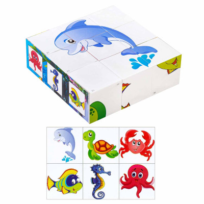 Кубики  "Водний світ " 0412