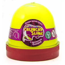 Лизун-антистрес TM Mr.Boo Crunchy slime Банан 120г. -УКР 24уп