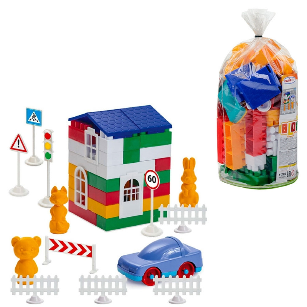 Конструктор "Лідер" №2 (80 деталей), пак. пвх