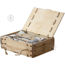 Конструктор з дерева  гелікоптер  на гвинтах  елементах  фанерна  упаковка