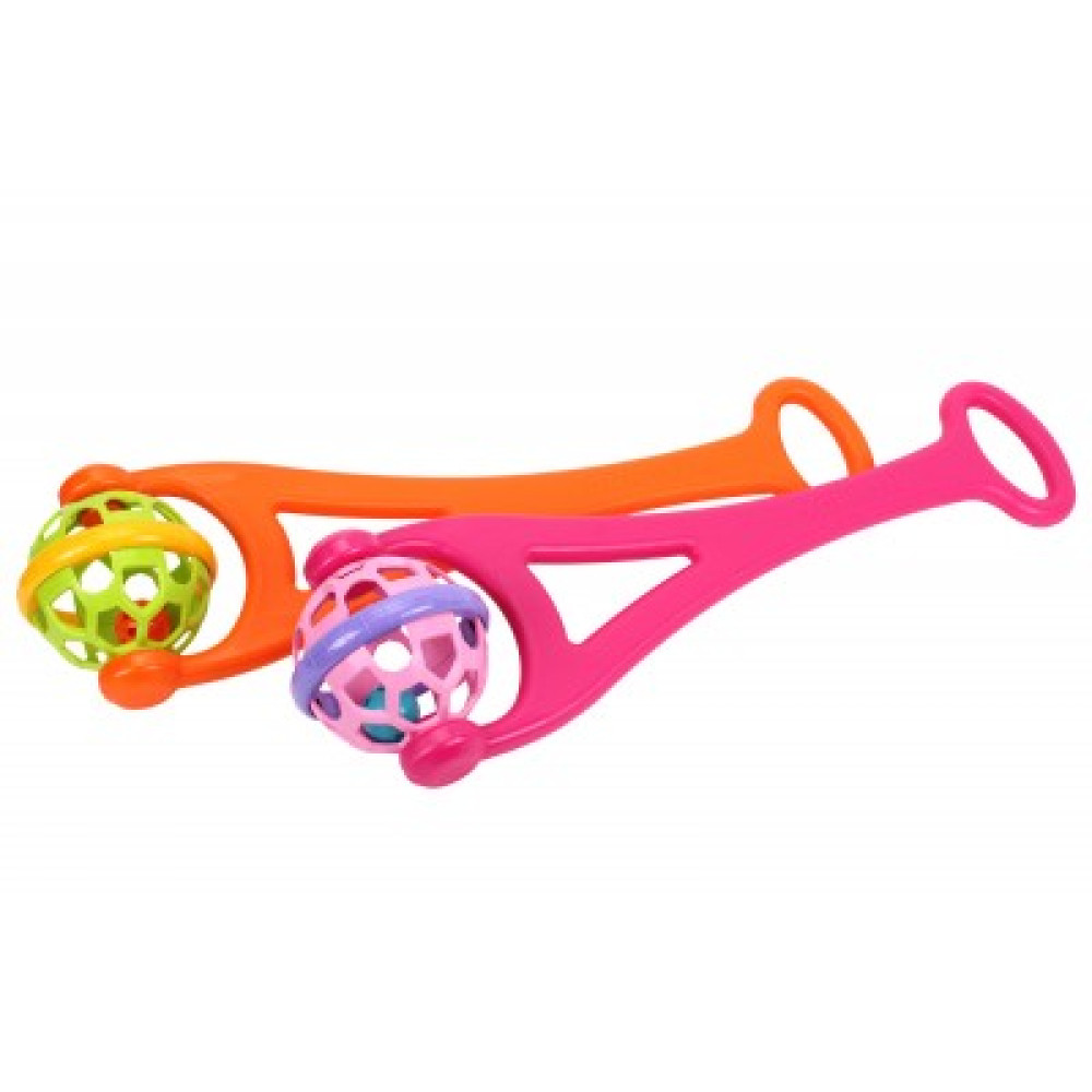 Каталка колесо 2 вида (помаранчева і рожева) Технок 6733