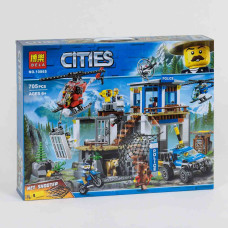 Конструктор Bela Cities 10865 (12) "Полицейский участок в горах" 705 деталей, в коробке