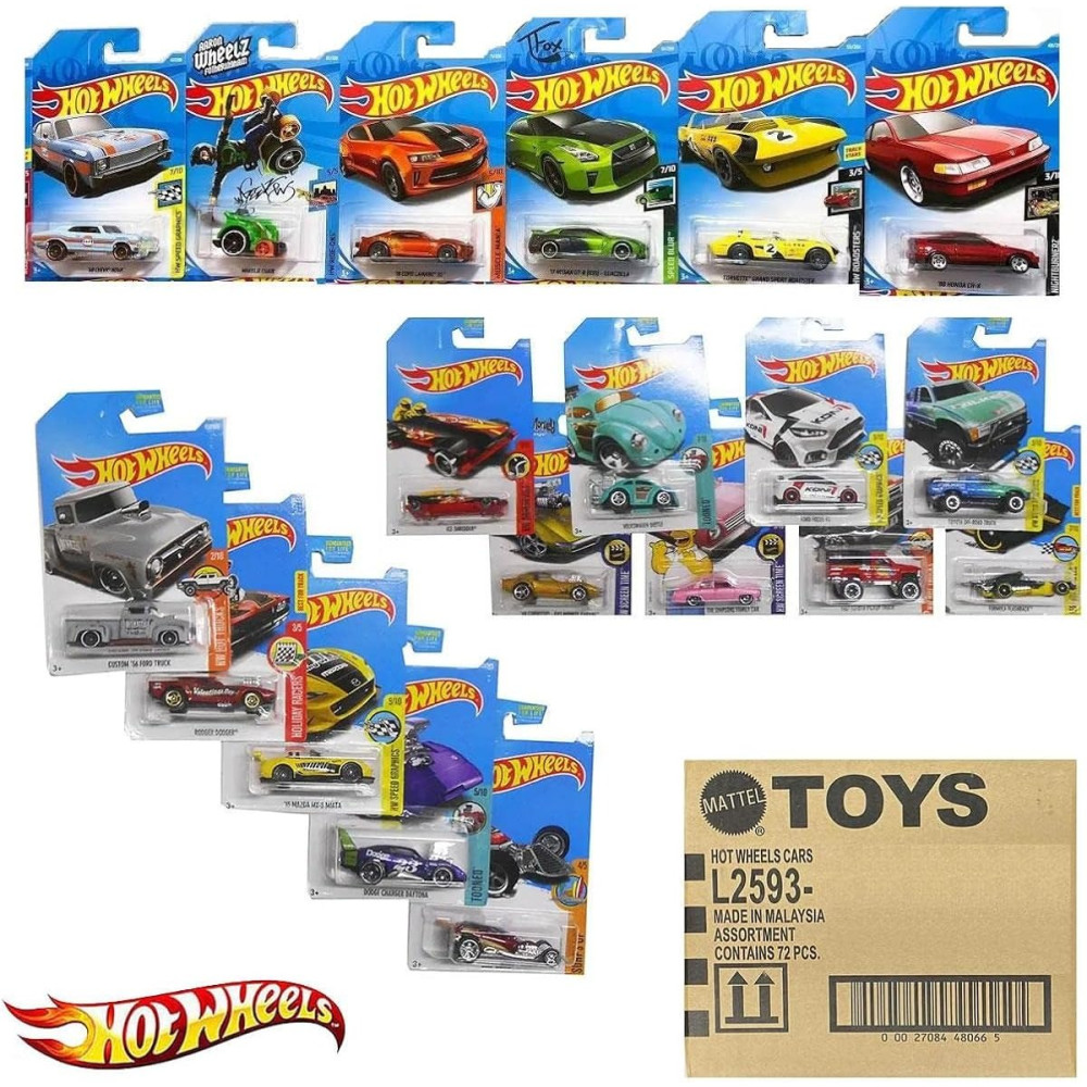 Машинка Базова Hot Wheels 72шт уп