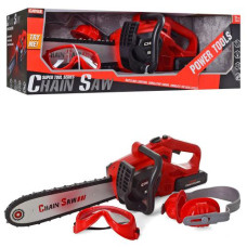 Бензопила KY1068-19 (12шт) 47см, очки, наушники, звук, свет, на бат-ке, в кор-ке, 48,5-17-18,5см