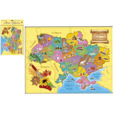 Пазл магнітний Мапа України 40х30